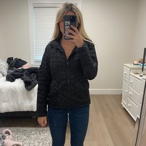 Black Thin Northface Puffer